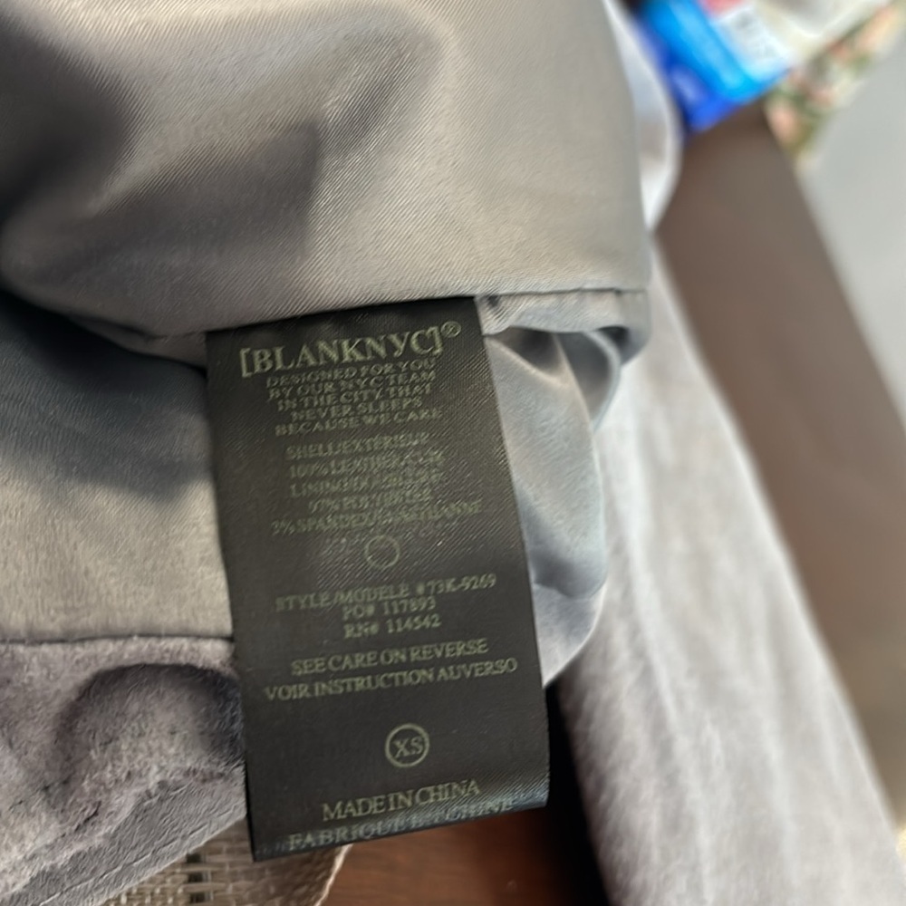 BLANK NYC Moto suede Jacket size XS NWT - Picture 14 of 16